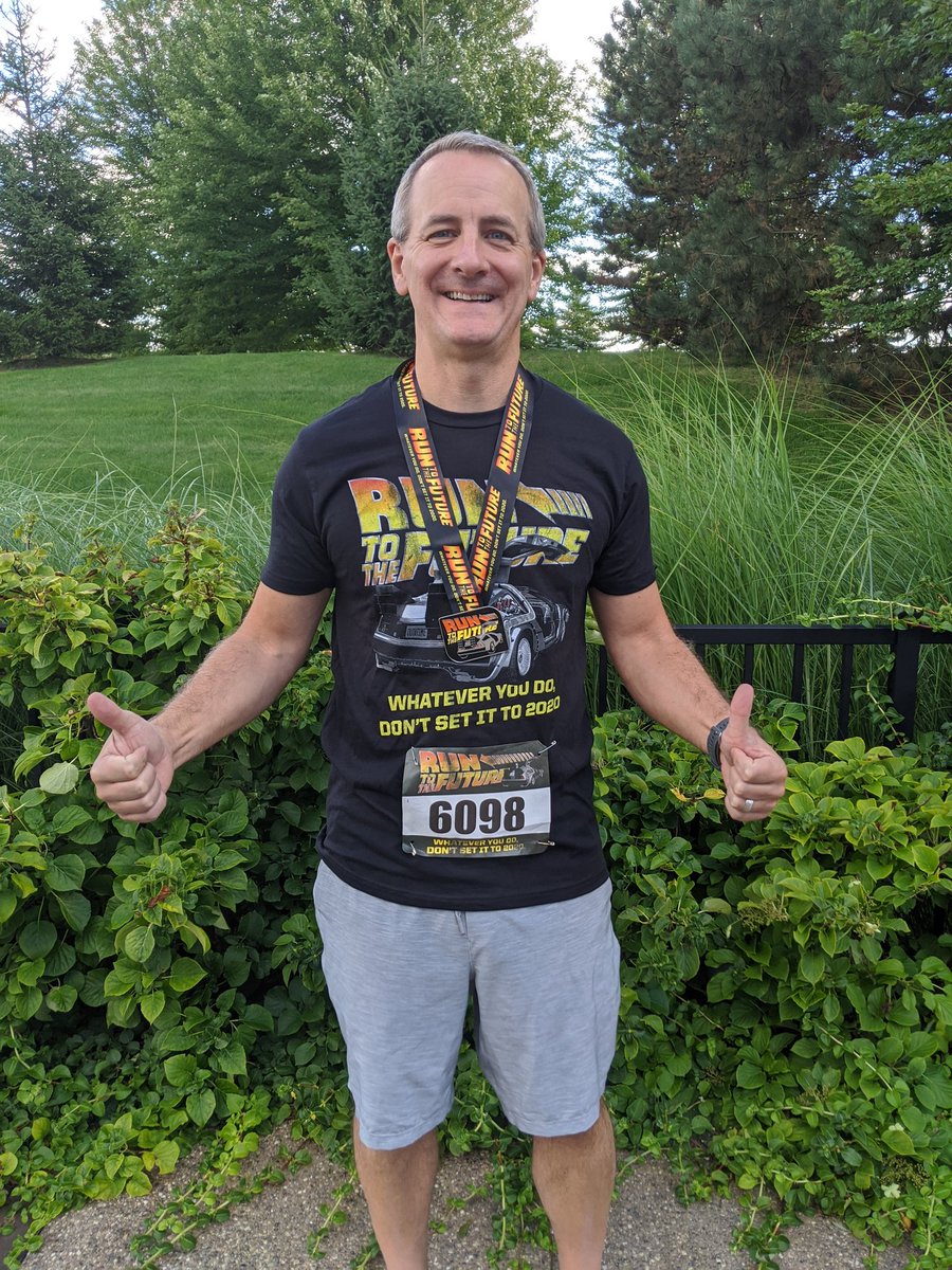 davefend's tweet photo. Ran to the future today!  10k - 47:11.  #RunToTheFuture #IRun4Movement https://t.co/6QNpJJWkoa
