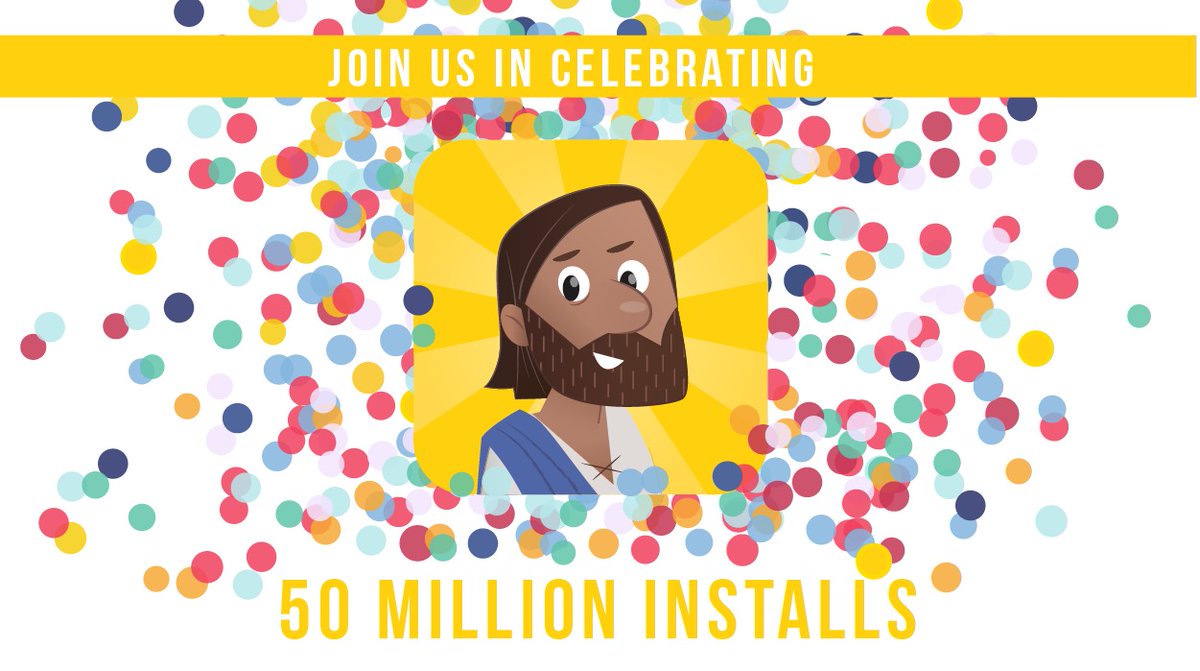 robhoskins's tweet photo. Some good news for you today - we’re celebrating 50 million installs of the @bibleappforkids! So thankful for @YouVersion and all of our partners who made this happen. https://t.co/F8g58AIwaA