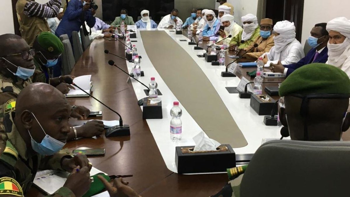 RFI's tweet photo. Consultations nationales au Mali: la junte à la recherche d'un consensus difficile https://t.co/vEj2ME7GX7 https://t.co/hB5yVA4acF