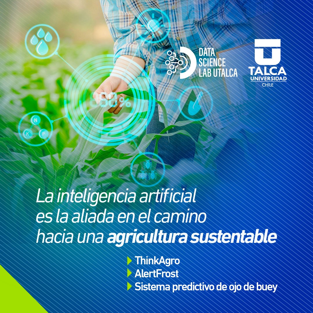 DSLabUTalca's tweet photo. Desde el #DSLab de Facultad de Ingeniería Utalca trabajadmos entregamos soluciones a la agroindustria.
#Tecnología del #Maule para #Chile. 👩💻🇨🇱 https://t.co/1FLZ2zSPxv