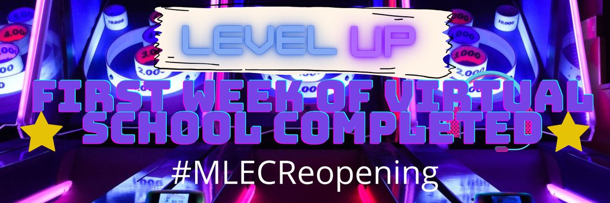 HarbingerMLEC's tweet photo. Congratulations the first week of virtual school is finally over. Twitter talk will begin shortly and will be up until 7pm. Use the hashtag #MLECReopening to share how your week went. https://t.co/Wi2Wa7hnrk