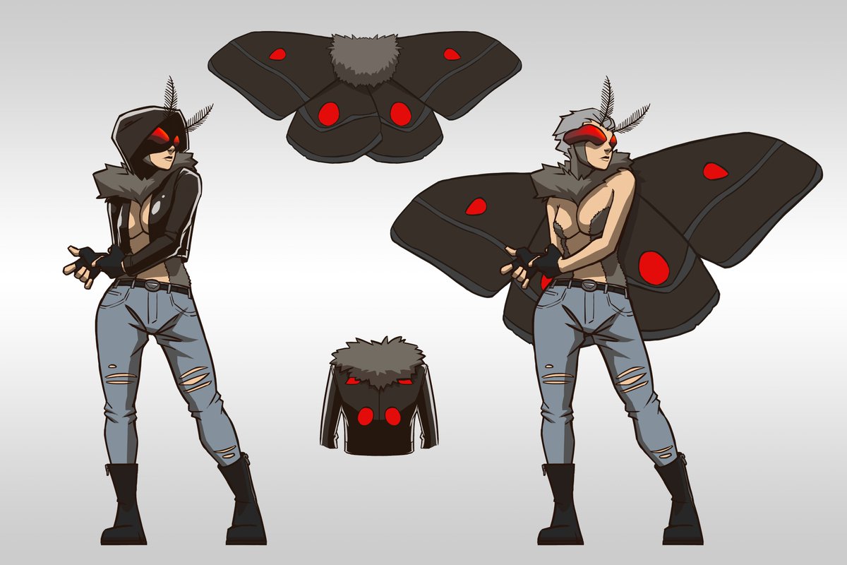 Here is a commission for @Smoky_Pyre , it’s a character design for a moth girl, I hope you’ll like it!

#moth #girl #characterdesign #character #character_design #originalcharacter #mothgirl #monster #art #artist #artwork #digitalart #digital #digitaldrawing #drawing #commission