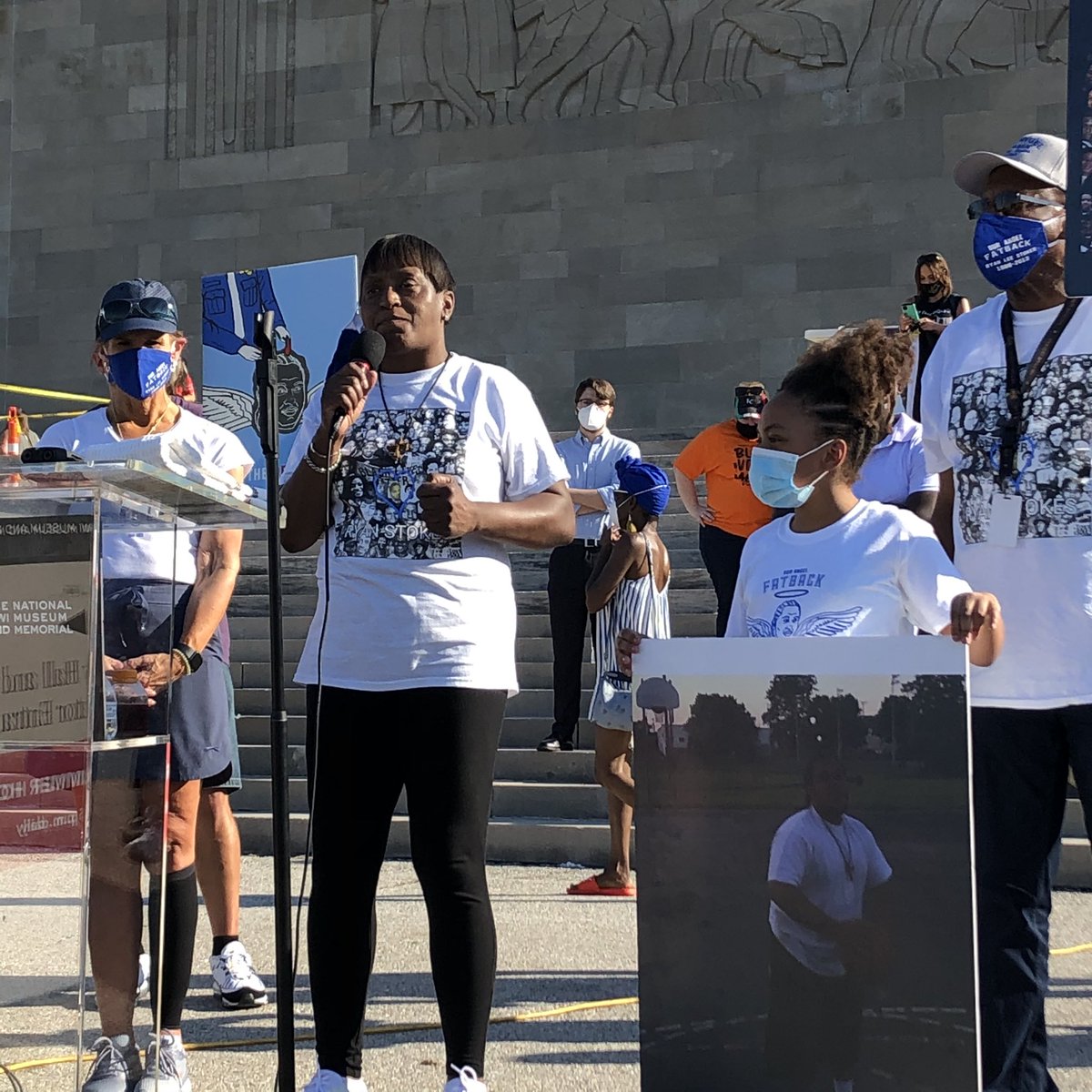 SCLCGKC's tweet photo. Narene #ryanstokes mom: We’re gonna make a change! We’ve got to! #marchonkc #BlackLivesMatter https://t.co/5qP6FOlvkc