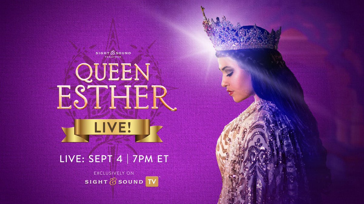 GaryShermanNews's tweet photo. Not sure about your plans this evening, but our familys plans include watching Sight and Sound's (@BibleOnStage) live production of Queen Esther tonight. https://t.co/wDMrkU7u8d