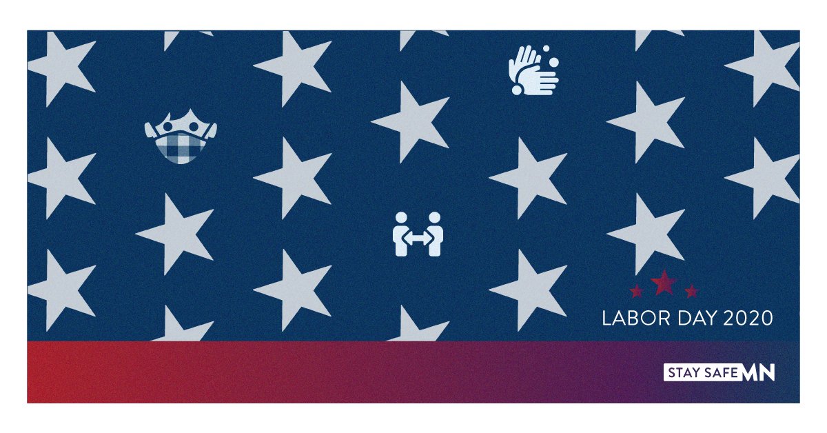 Stay safe this weekend, Minnesota! As you get together with friends and family, keep your groups small, maintain social distance, and mask up.