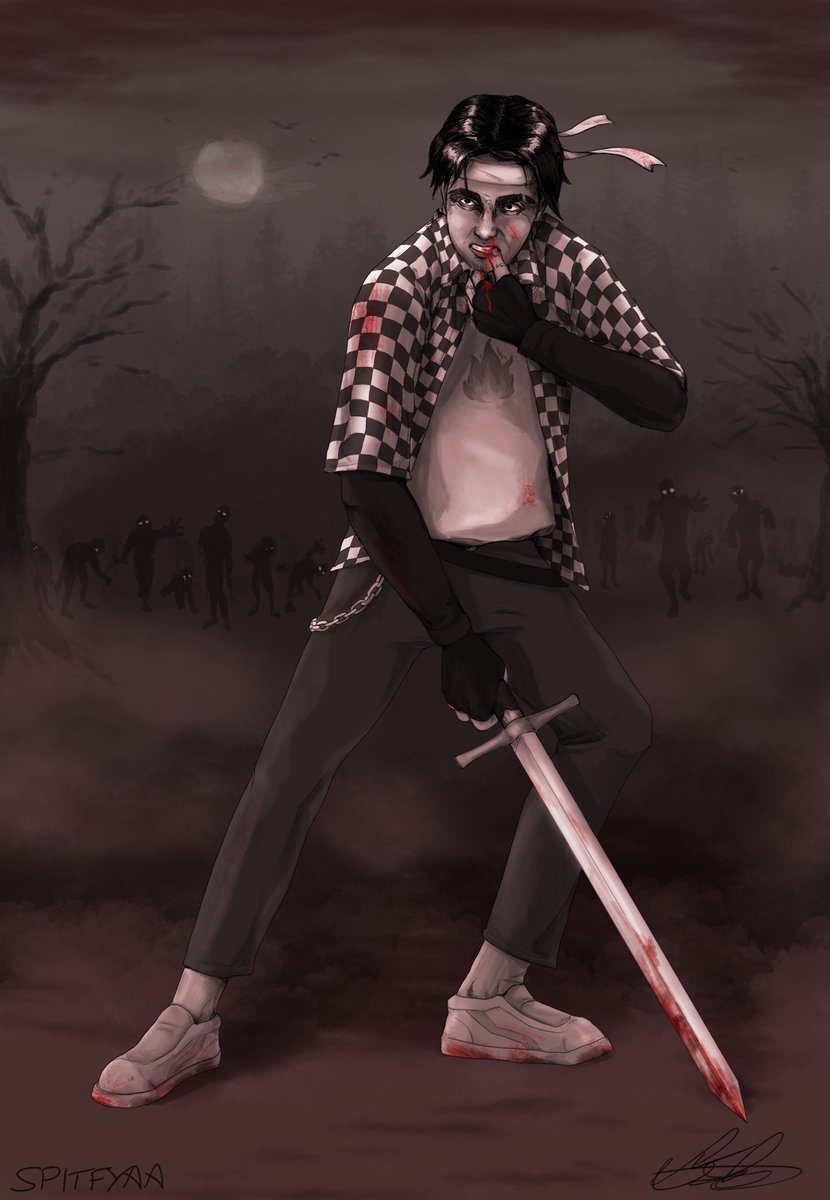 Spitfyaaa's tweet photo. "Last night I just dreamed that I walked with the dead~"

#sapnap #sapnapfanart #dttwt #mcyt @twsimpnap https://t.co/32OMObUeNL