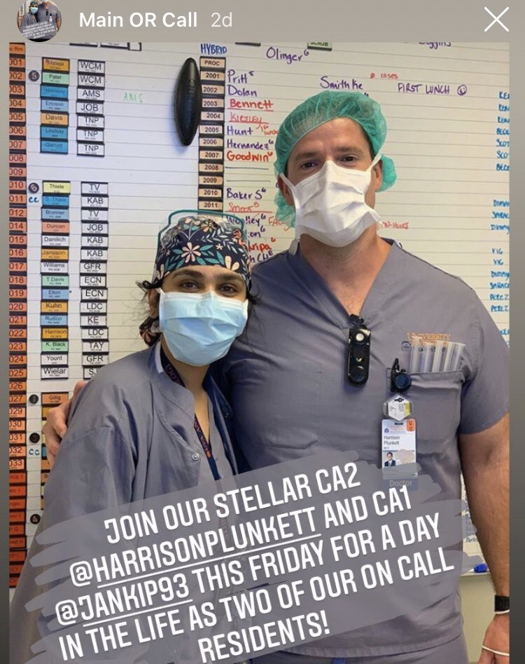 UVA Anesthesiology (@uvaanesthesia) on Twitter photo See what it’s like to be on call as an anesthesiology resident with <a href="/UVaAnesthesia/">UVA Anesthesiology</a>’s Drs Patel and Plunkett. Follow our Instagram acct: @UVAAnesthesiology
instagram.com/s/aGlnaGxpZ2h0…
<a href="/amatomation/">Peter Amato MD</a> <a href="/abatzisMD/">Vaia Abatzis MD</a> <a href="/TValdelievre/">Thaddee Valdelievre</a> <a href="/ABechtelMD/">Allison J Bechtel, MD</a> <a href="/KohanLynn/">Lynn Kohan</a> #meded #medtwitter #anesth #acgme See what it’s like to be on call as an anesthesiology resident with <a href="/UVaAnesthesia/">UVA Anesthesiology</a>’s Drs Patel and Plunkett. Follow our Instagram acct: @UVAAnesthesiology
instagram.com/s/aGlnaGxpZ2h0…
<a href="/amatomation/">Peter Amato MD</a> <a href="/abatzisMD/">Vaia Abatzis MD</a> <a href="/TValdelievre/">Thaddee Valdelievre</a> <a href="/ABechtelMD/">Allison J Bechtel, MD</a> <a href="/KohanLynn/">Lynn Kohan</a> #meded #medtwitter #anesth #acgme