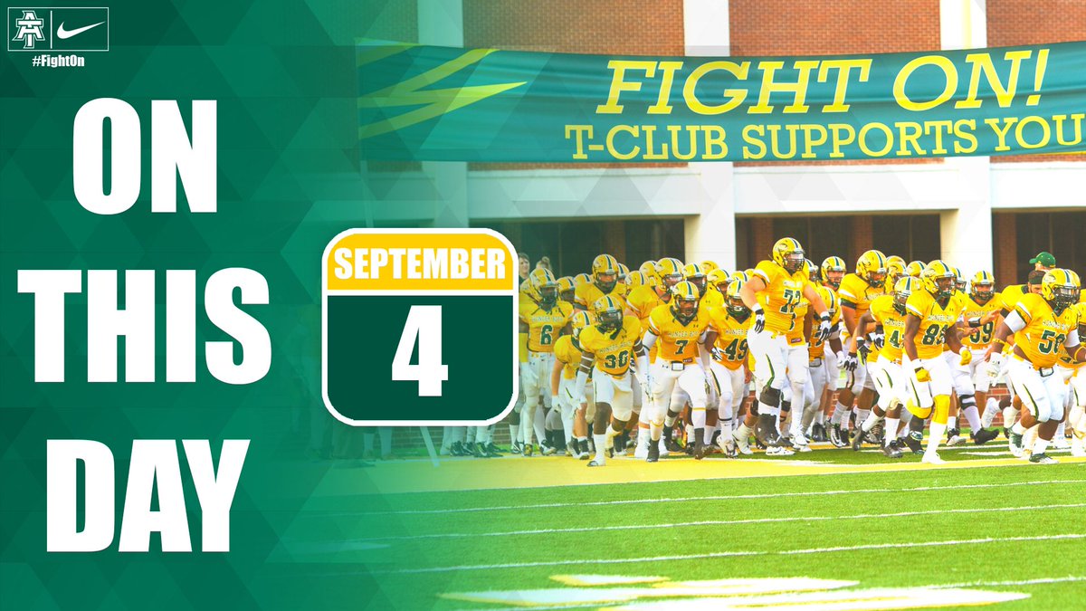 ATU_Athletics's tweet photo. #OnThisDay in 2014, the Wonder Boys kicked off their 100th season of football at home against Northwestern Oklahoma State! The Wonder Boys went on beat the Rangers 33-14! #InThisTogether #MaskOnToFightOn https://t.co/v3lGO3PfqN