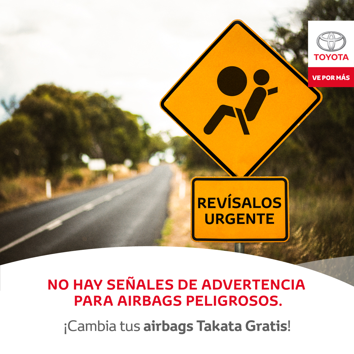 ¡Puedes salvar tu vida y la de tu familia revisando tus airbags #TAKATA! Con tu número VIN puedes confirmar si haces parte de la campaña de servicio TAKATA y agendar tu cita en nuestros talleres #Yokomotor ¡Es completamente gratis!