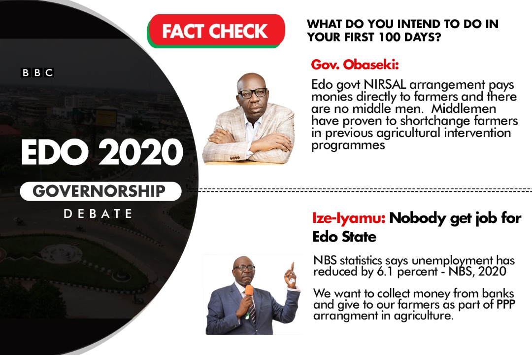 EriyoShegz's tweet photo. FACT CHECK 
@PastorIzeIyamu @OfficialAPCNg @bbcnewspidgin @PDP_2023 @PdpTotal 

#obaseki2020 
#MakingEdoGreatAgain 
#bbcpigin https://t.co/doYJLHOecV
