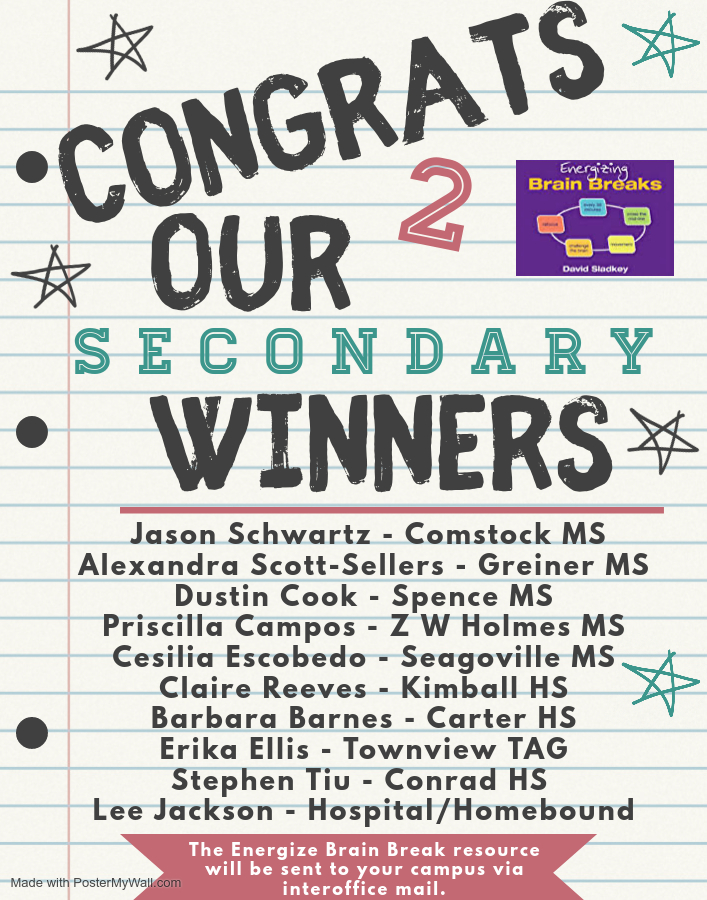 DallasISDMTSS (@dallasisdmtss) on Twitter photo Drumroll please... Congratulations to our winners! Thank you for all of those who completed the Managing the Multi-Method Classroom course! Please see our elementary and secondary winners below. #virtuallearning #winners <a href="/PDL_DallasISD/">Professional & Digital Learning - Dallas ISD</a> Drumroll please... Congratulations to our winners! Thank you for all of those who completed the Managing the Multi-Method Classroom course! Please see our elementary and secondary winners below. #virtuallearning #winners <a href="/PDL_DallasISD/">Professional & Digital Learning - Dallas ISD</a>