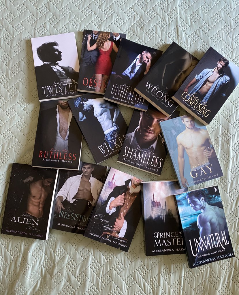 alterlove18's tweet photo. I finally have all the books (almost all the books missing Just a Bit Dirty) Alessandra Hazard is my favorite author and having all her books with me is a beautiful feeling♥️
📖 📚
#AlessandraHazard #MMRomance #GayRomance #StraightGuysSeries #books #LGBTbooks https://t.co/8zRoUzBCVC