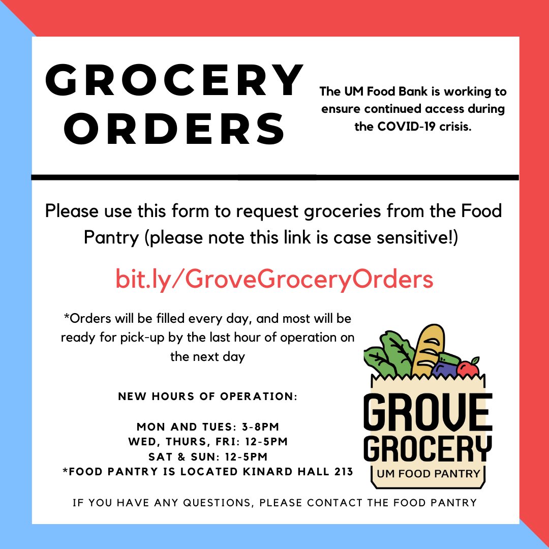 Need groceries? We got you! Please use the information above to fill out an order form and contact us if you have any questions. Wishing everyone a safe and covid-free Labor Day weekend!