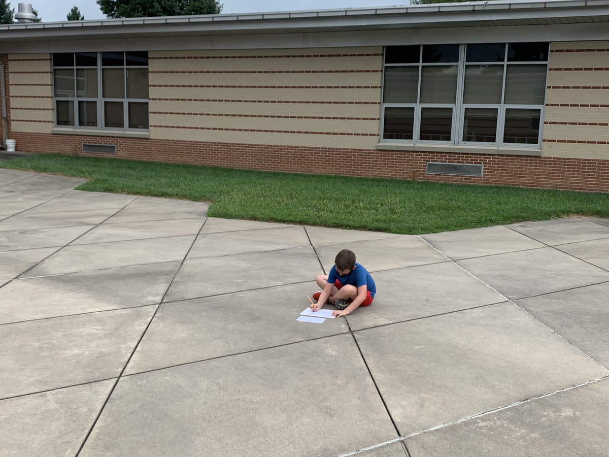 Pre-assessments aren’t so bad when you get to complete them in our outdoor space! <a href="/NH_Elementary/">NH Elementary</a>