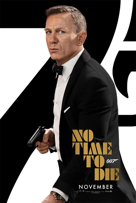 laughterreport's tweet image. Is it just us, or does James Bond look a little distracted in this poster? And what’s he actually doing with his left hand? Playing keyboards? Answers please... #JamesBond #NoTimeToDie