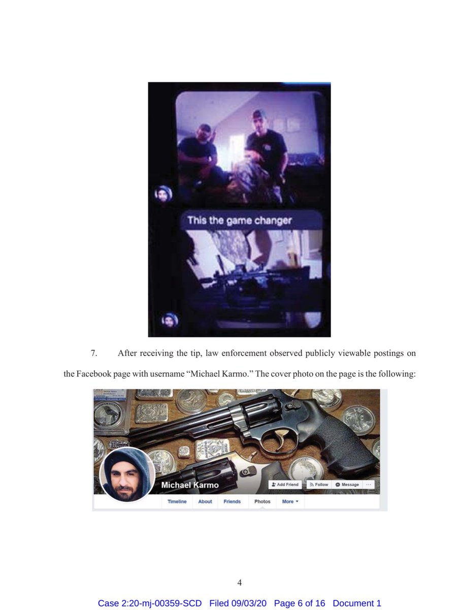 JFC - they were apprehended in WISCONSIN and look at the list of hand guns, long guns, ammunition ...Talk about coming into a State and premeditating a deadly encounter with people they perceived as looters & rioters.Holy FUCK https://ecf.wied.uscourts.gov/doc1/20314407992