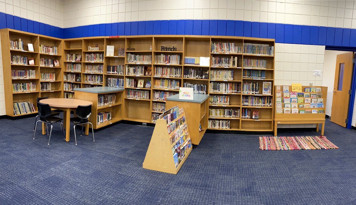 TASDMediaMakers's tweet photo. When you weed out old books, you have room for new sections: Job & Career, Graphic Novels & Beginning Chapter Books. #SouthLibrary #10000Books @KeruskinPete https://t.co/oEK4A8Amj5