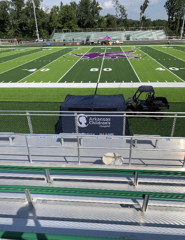ACHSportsMed's tweet photo. @KinematicCompan Ready for a new Era of LRSD football @GryphonLr @ParkviewLr @lrsd Patriots vs Gryphons https://t.co/H4GfZcSxVj