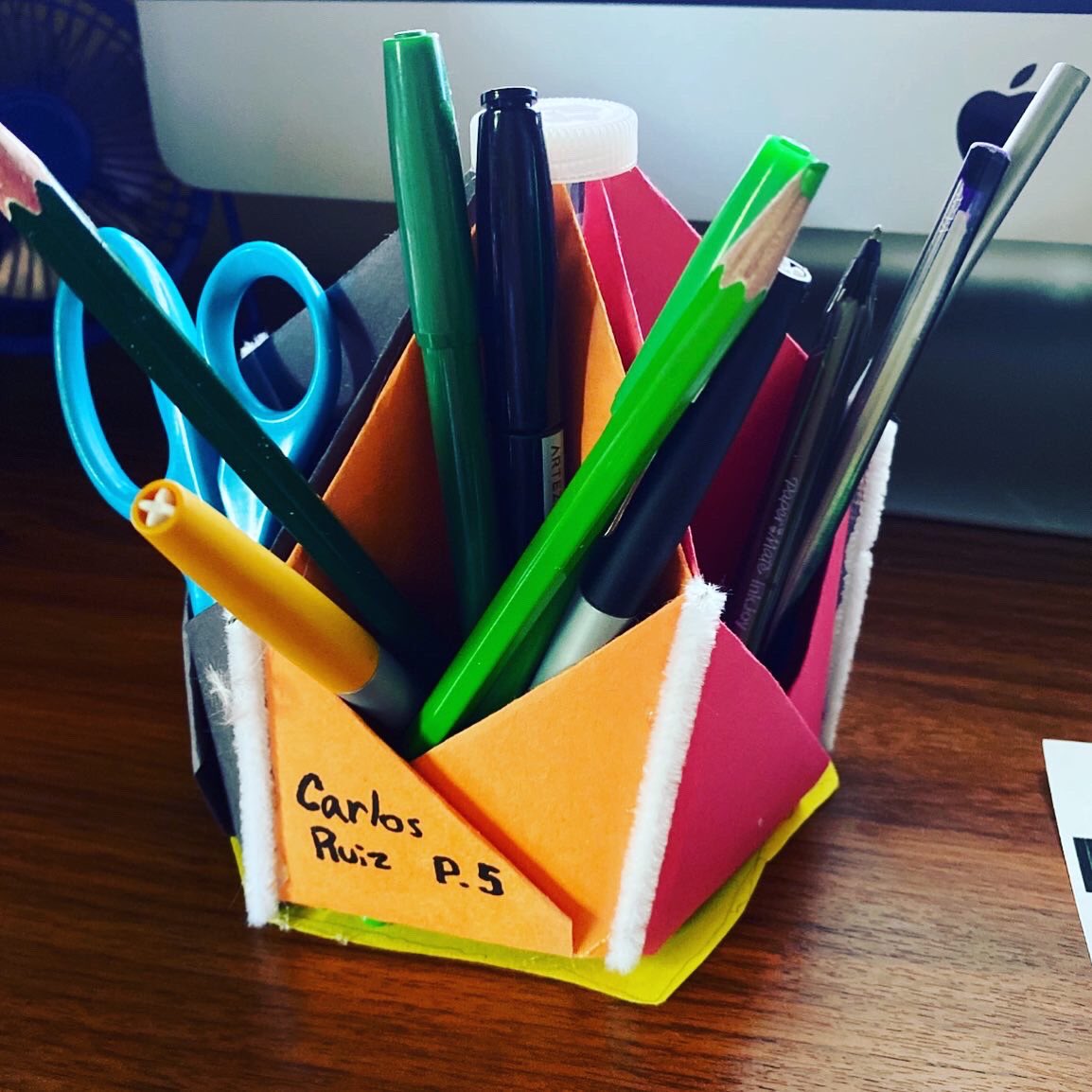 MiamiSunsetMed's tweet photo. Our Medical Magnet students crushed this STEM challenge today! 🏆 They had to use recycled materials to create a pencil holder to organize their distance learning workspace! Excellent work team! 🎉👏 @STEMDesignation @MDCPSSTEAM @MDCPSSouth @MDCPS https://t.co/rRpmqiPvZv
