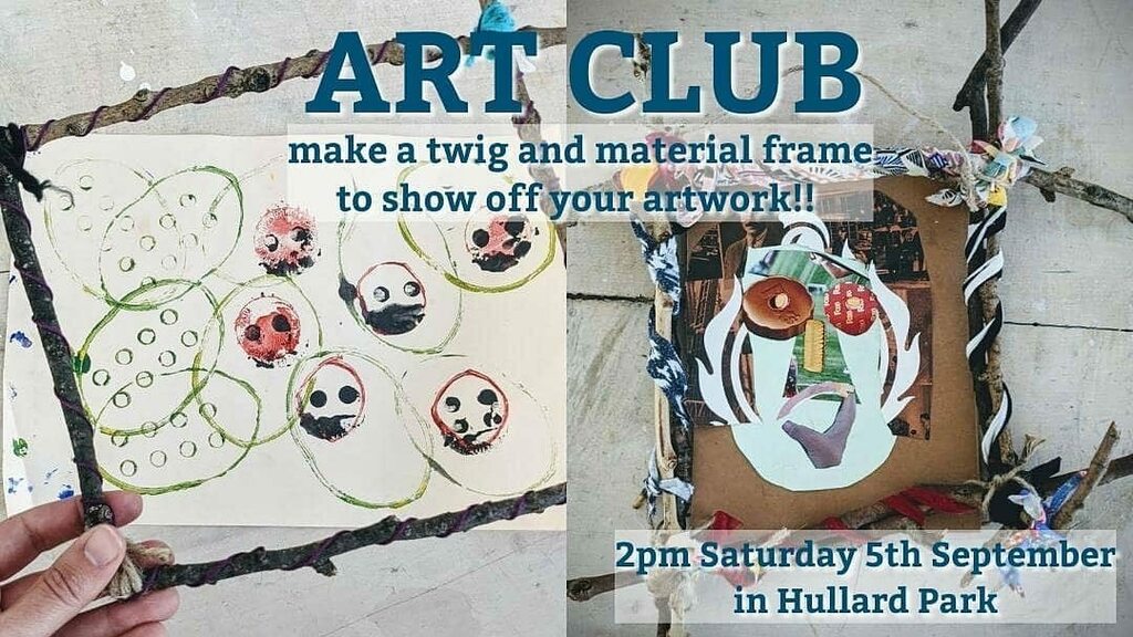 Invitation for tomorrow! 🖼• @otcreativespace #THEBACKgALLErY #ARTCLUB is back this Saturday 5th September!!! 

We will be in Hullard Park ( more space to socially distance and lots of twigs on hand) at 2pm. 

Come and join us to make a frame from twi… instagr.am/p/CEuvmFAAUQr/