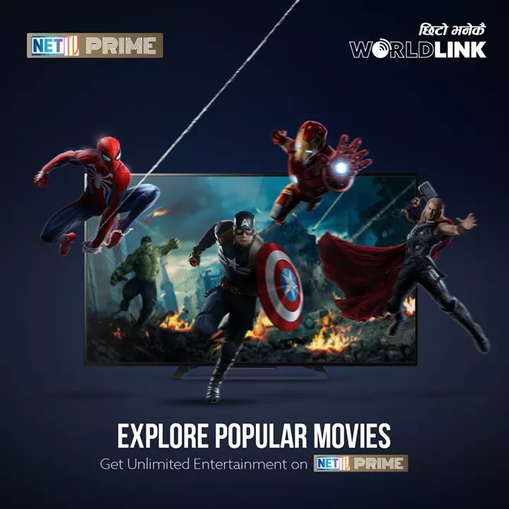WorldLink_NP's tweet photo. EXPLORE POPULAR MOVIES

Enjoy every bits with WorldLink NETTV Prime! This brings you the power house of Entertainment only at Rs. 99/- per month. Subscribe now!

For More Information: https://t.co/GIswqgLhsc

#WorldLinkCommunications #NETTVPrime #WorldLink #nettv https://t.co/YolTp0JXzA