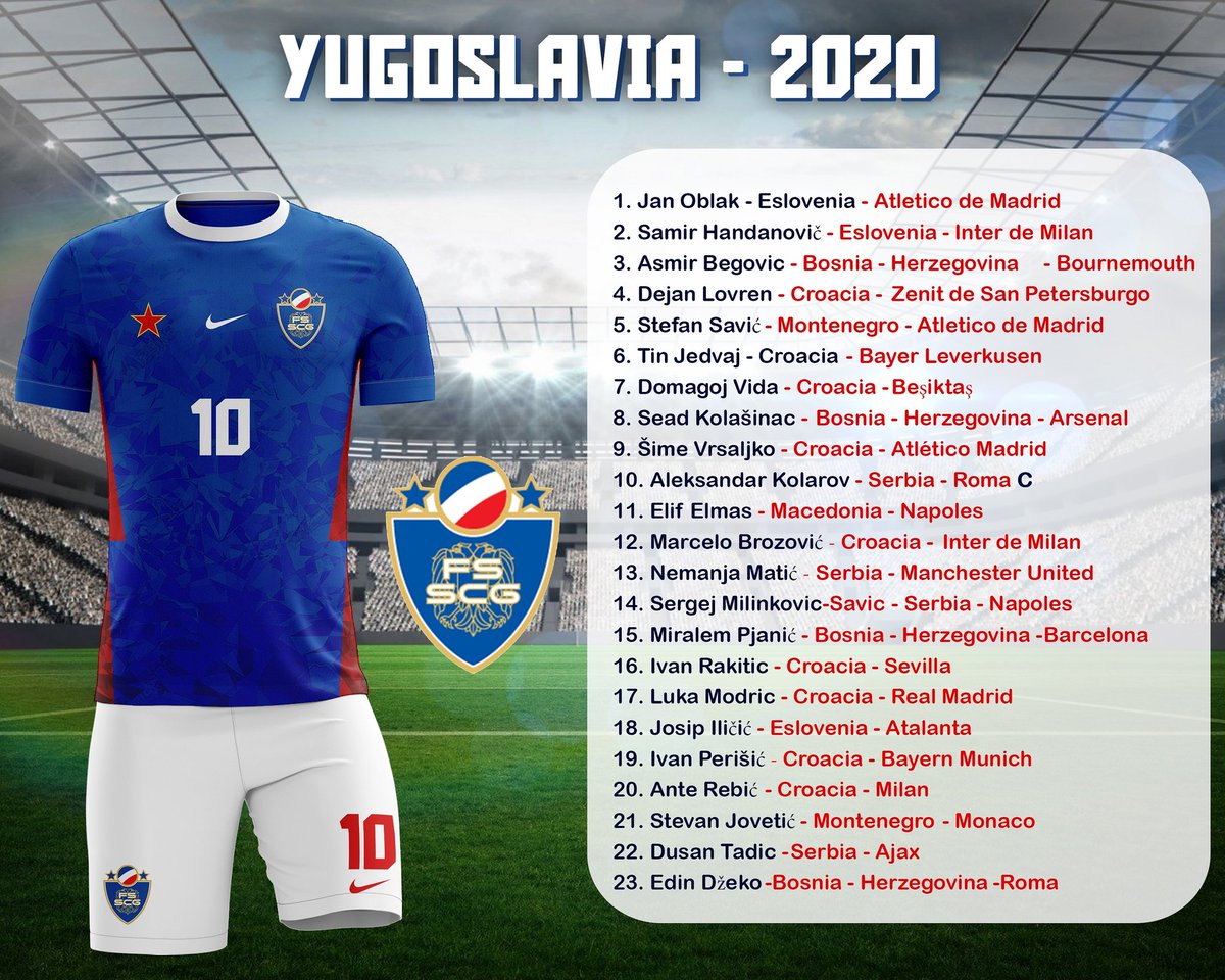 SoccerTimeFC's tweet photo. YUGOSLAVIA 2020
Esto si es un equipazo!
@jorgebermudezh https://t.co/PjCUH4I5bJ