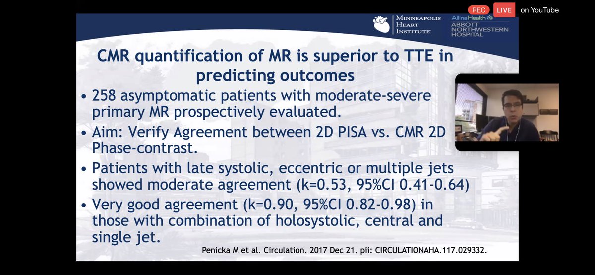 3/  #WhyCMR for Primary MRCIRC ‘17CMR severe-TTE moderate MR outcomes similar to CMR severe-TTE-severe MR.JACC ‘15correlation of MR estimates by  #WhyCMR &  #echofirst in pts referred to MV Sx. correlation b/w post-op LV remodeling & baseline MR severity by CMR