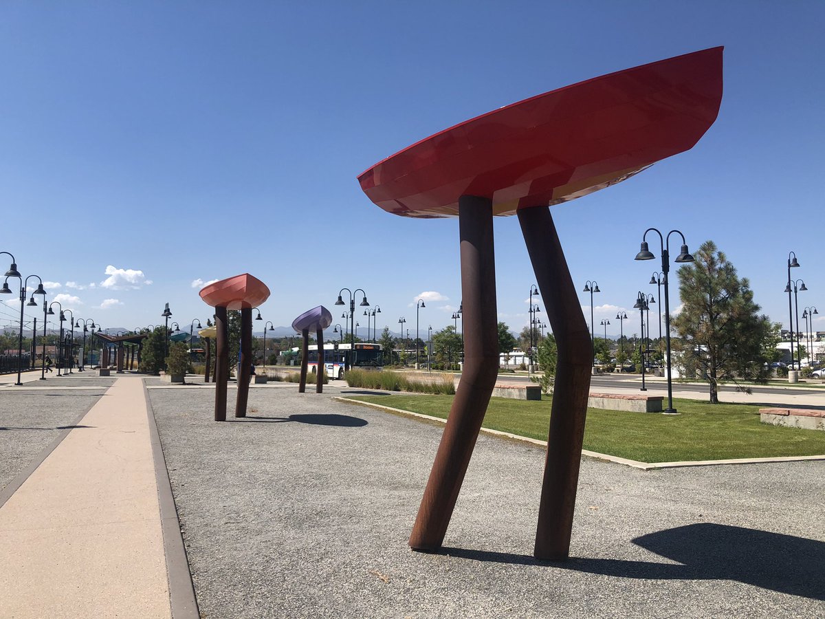 LakewoodEconDev's tweet photo. Enhancements at Lakewood’s Oak St. Station are fun &amp; impressive. “Walking Boat” art sculptures greet commuters everyday.

Denver Metro Area’s world class lightrail system includes the #WLine in #LakewoodCO

🚈@RideRTD 
🔹@40WestArts 
🚈 #LightRail
🔹#WestColfax
🚈#WestLine https://t.co/lZTgmv9lSy