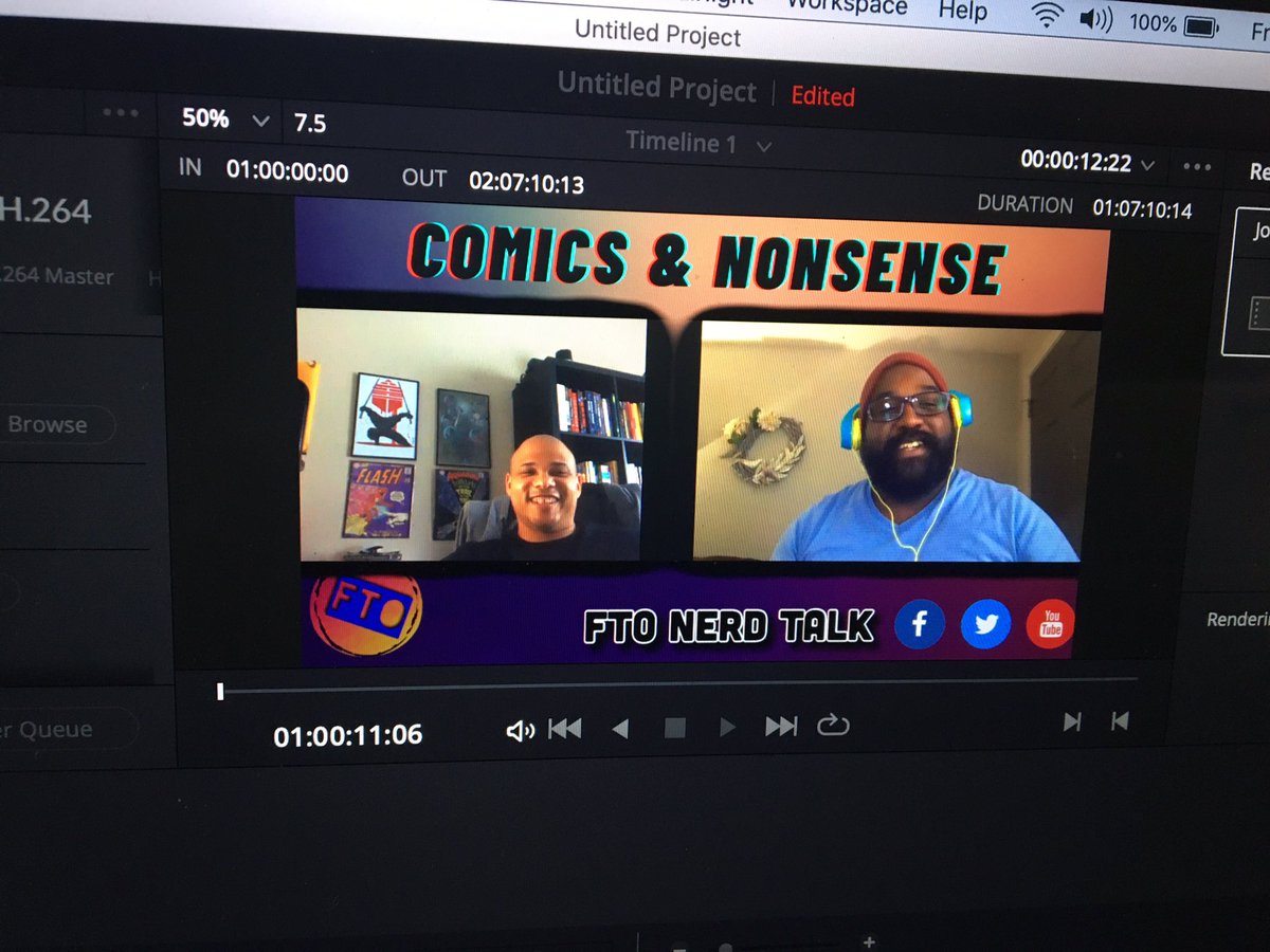 ftonerdtalk's tweet photo. New show. I hope you guys dig it.
New eps of Comics &amp; Nonsense with special guest David Rucker of @DecimationE. I hope you enjoy it. #ftonerdtalk 

#comicbooks #comicsandnonsense #blacksuperheroes #blerd #hbomax #BLERDS #blerdcon #blerdgirl #blerdlife #BlerdVision #blerdnation https://t.co/cssOHckCZn