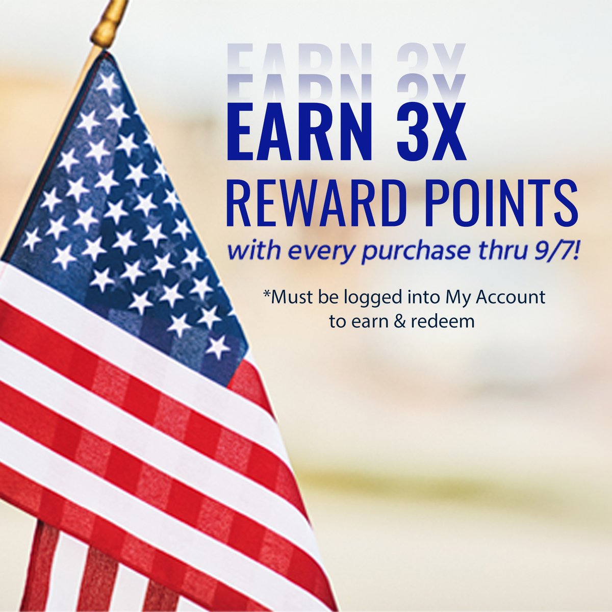 This weekend, My Account members can earn 3x Reward Points with every purchase at terro.com! You must be logged in to earn and redeem. Offer ends 9/7