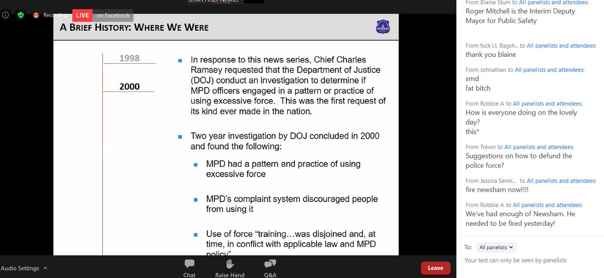 Finally: I'll share the slides Newsham shared, discussing MPD's history of use of force. They provide a timeline -- MPD's timeline -- of previous reform efforts. And as you know from making it this far into this thread, plenty of people criticize the efficacy of those efforts.