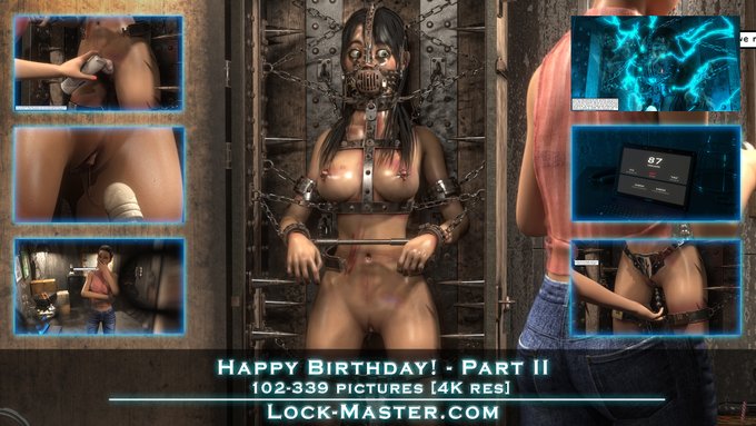 Happy Birthday! - Part II just released! [238 pics][4K] Downloadable at: https://t.co/QUn82J1hQi  #bdsm<a href="/tag/bdsm"class="tags"><span>#bdsm</span></a><a href="/tag/latex"class="tags"><span>#latex</span></a><a href="/tag/bondage"class="tags"><span>#bondage</span></a><a href="/tag/restrained"class="tags"><span>#restrained</span></a><a href="/tag/bondagegirl"class="tags"><span>#bondagegirl</span></a>