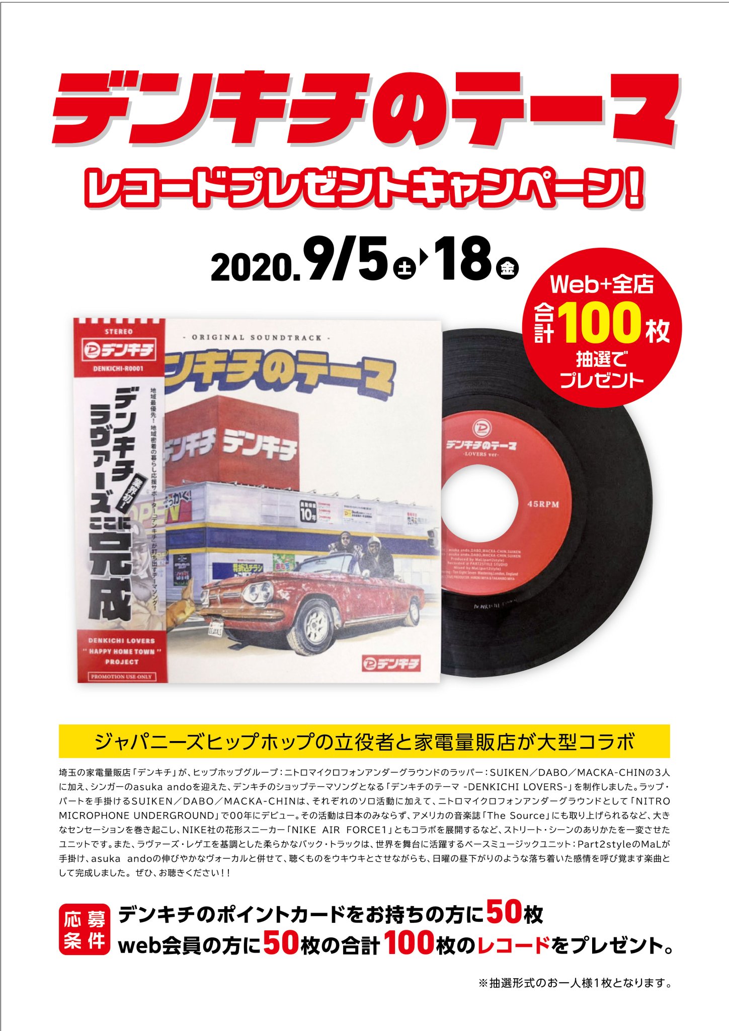 デンキチのテーマ DENKICHI LOVERS レコード デンキチのテーマ レコード すごせる