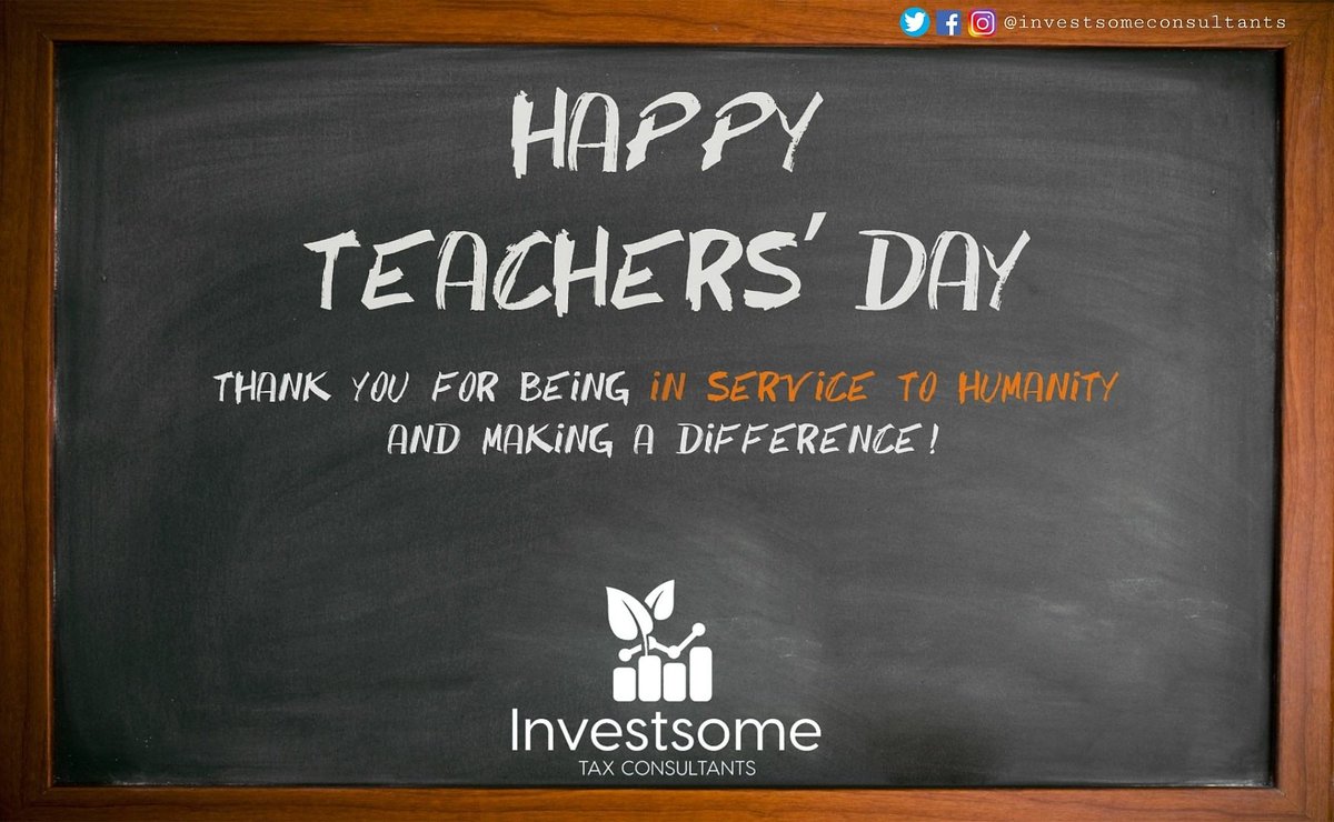 InvestsomeC's tweet photo. "The influence of teachers extends beyond the classroom, well in to the future."

HAPPY TEACHER'S DAY ✨💐

#TeachersDay #TeachersDay2020 #TeachersFromIndia https://t.co/q5iprkuXfh