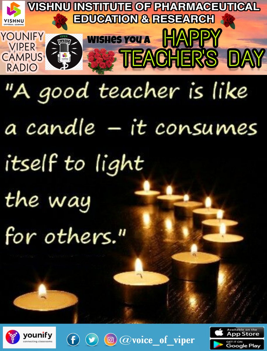 viper_voice's tweet photo. The best teachers teach from the heart, not from the book. Thank you for being a wonderful teacher. Happy Teacher's Day! https://t.co/4ddze9wkBh