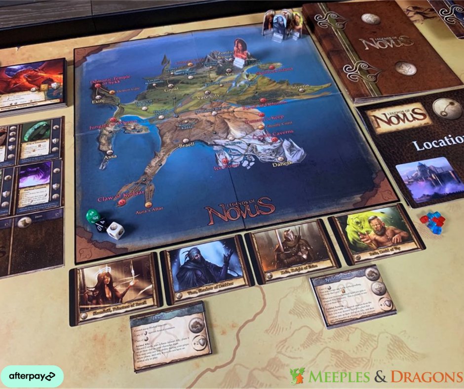Meeples_Dragons's tweet photo. You're a hero who finds themselves embarking on a journey across the mythical world of Novus to help rid the world of powerful creatures who are terrorizing the lands⦠Will you succeed?
#boardgame #tabletopgaming #bgg #boardgamenight #legendsofnovus https://t.co/1zDW5a5FMk