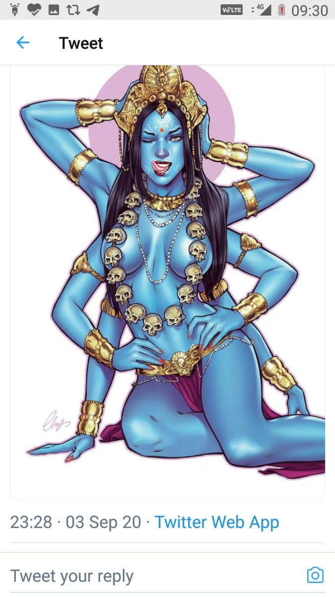 Sahiljalan11's tweet photo. I urge @Twitter to suspend this account @arminNavabi immediately. He is insulting Hindu Goddess.
This shows his upbringing.

#twitterAgainstHindu

@goelgauravbjp 
@KapilMishra_IND 
@HinduITCell https://t.co/d9f7FdYi7P