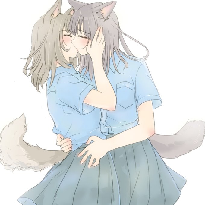 青シャツけも耳百合はラブアンドピース祭り(再掲 
