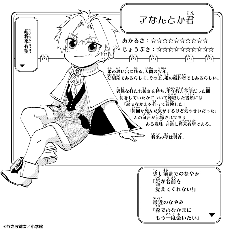 O Xrhsths 魔王城でおやすみ Tvアニメ公式 Sto Twitter 原作イラスト紹介 熊之股鍵次 先生が描く 魔王城でおやすみ のイラストを紹介 今回は アなんとか君 のプロフィールを紹介 Tvアニメは年10月5日よりテレビ東京 Bsテレ東 At Xにて放送