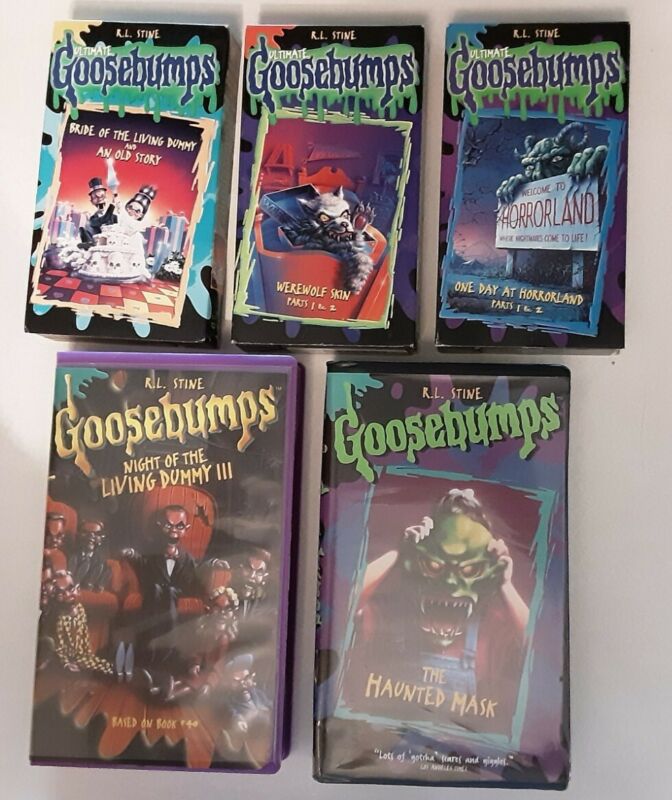 Goosebumps Clamshell VHS Tape Collection Complete Stay Out, 47 OFF