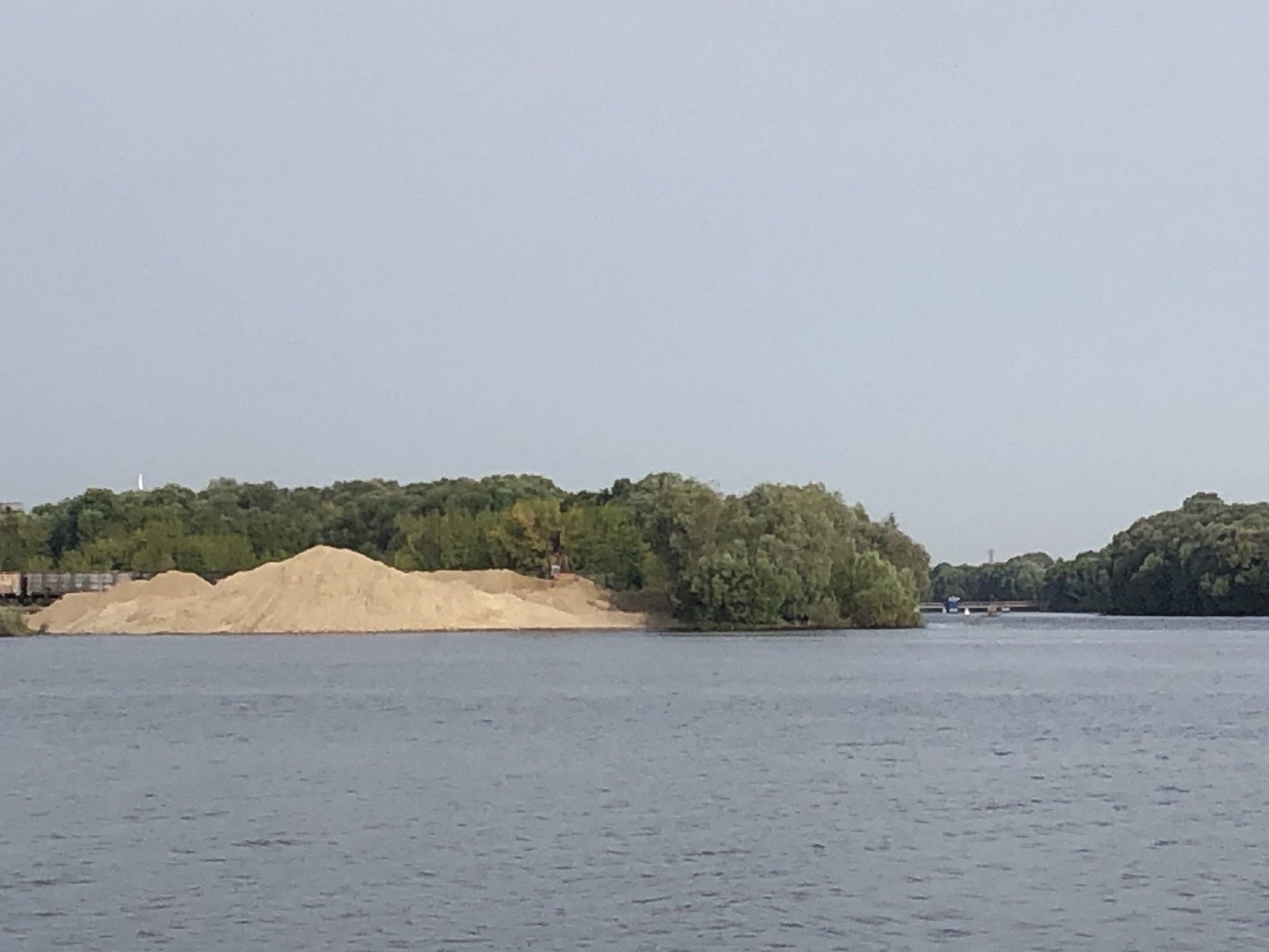 Слияние Оки и Москвы реки в Коломне
