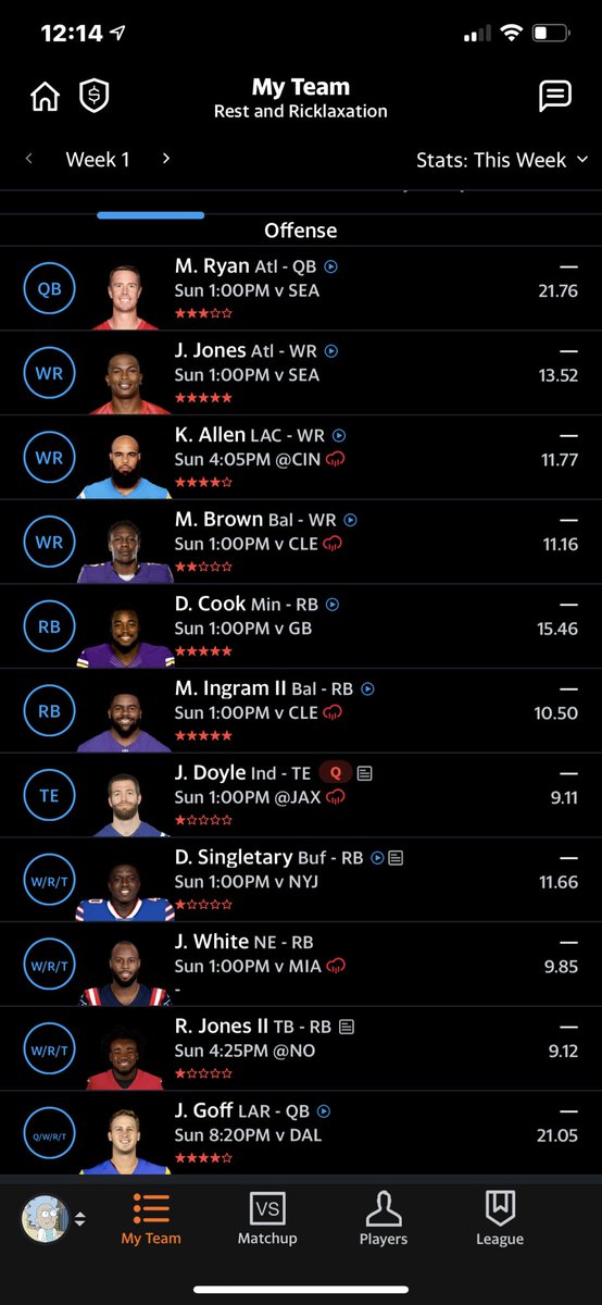 BestBallBruni's tweet photo. Results from tonight’s #fantasydraft
I picked 6th
#FantasyFootball #draftresults #whatsmygrade #nfl #team #Tinyrick https://t.co/xowTmllUdE
