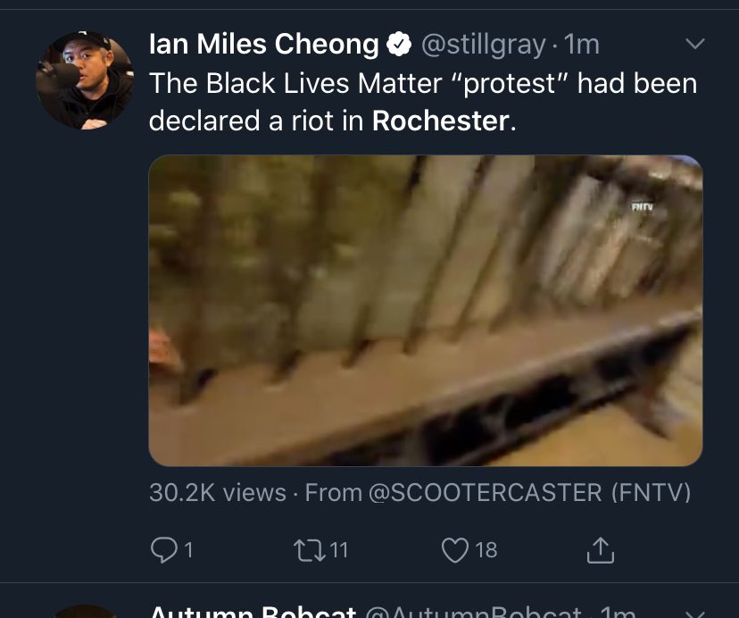 More verified accounts spreading unverified information. This is inflammatory & divisive. Ian Miles Cheong lives in Malaysia. He is not actually in Rochester. None of them are.