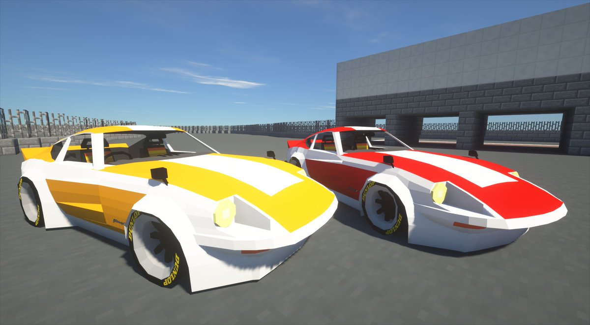 VellEagle's tweet photo. #Minecraft #マイクラ #flansmod #NISSAN #240z #街道レーサー オーバーフェンダーすこ https://t.co/Db8o1722dk