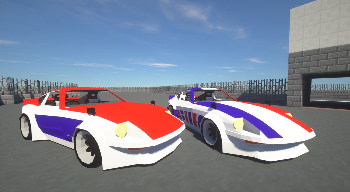 VellEagle's tweet photo. #Minecraft #マイクラ #flansmod #NISSAN #240z #街道レーサー オーバーフェンダーすこ https://t.co/Db8o1722dk