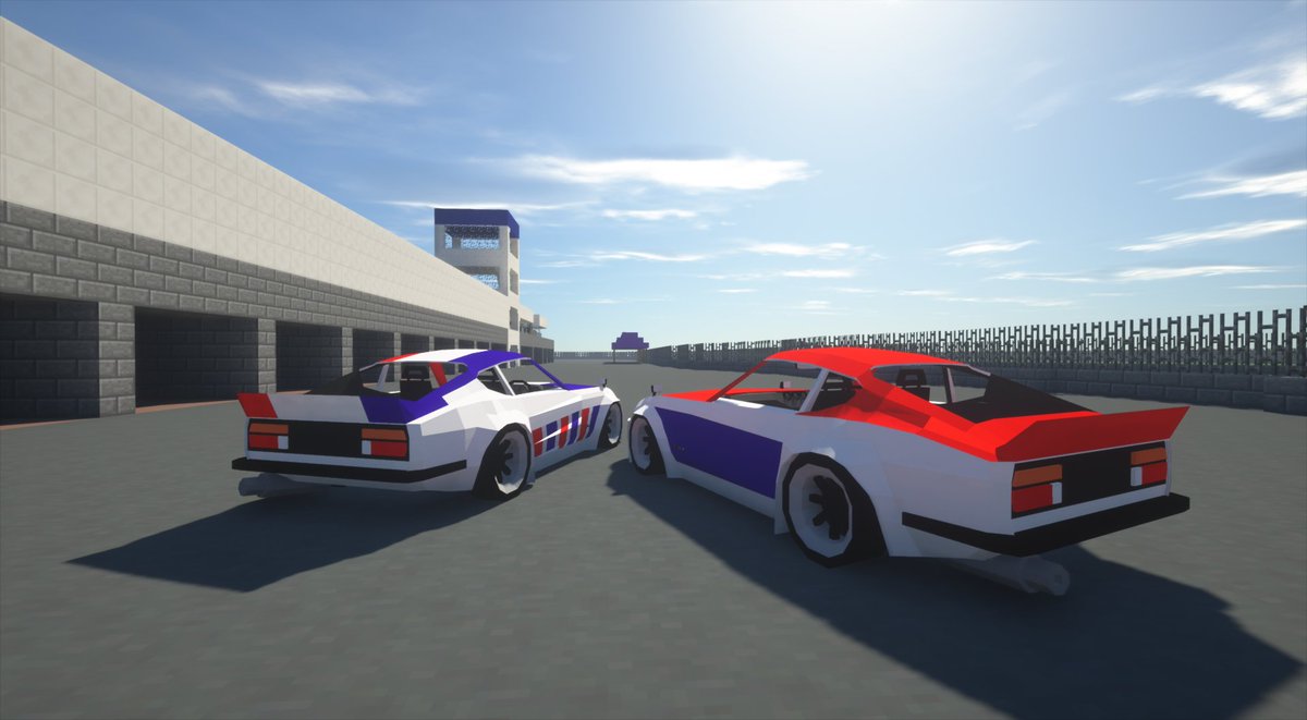 VellEagle's tweet photo. #Minecraft #マイクラ #flansmod #NISSAN #240z #街道レーサー オーバーフェンダーすこ https://t.co/Db8o1722dk