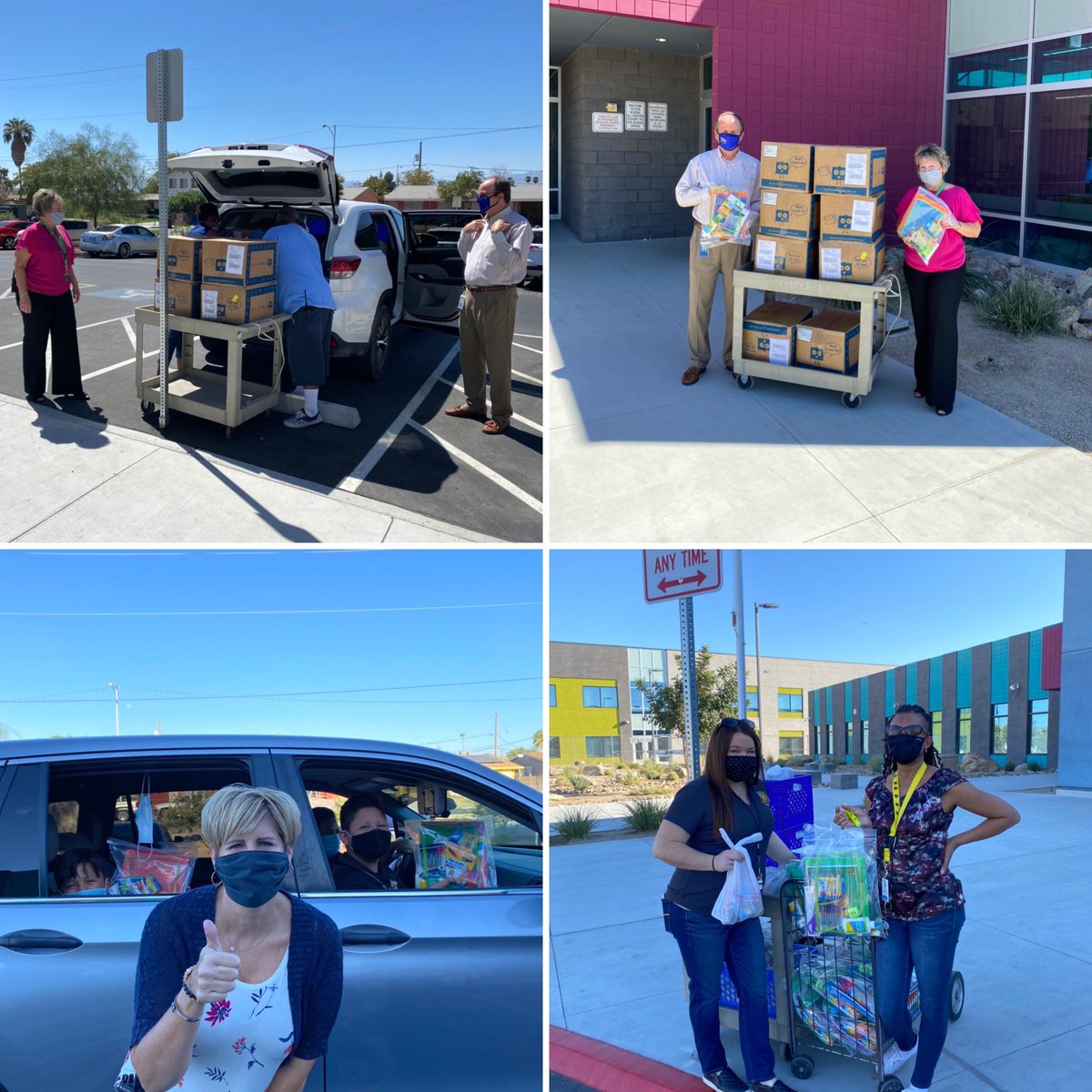 A big THANK You to <a href="/CityNational/">City National Bank</a> for the school supply bags and <a href="/servingourkids/">Serving Our Kids</a> for the weekend food bags. The school supplies were a big hit at breakfast/lunch pickup today! <a href="/ClarkCountySch/">CCSD</a> <a href="/CCSDFoodService/">CCSD Food Service</a>