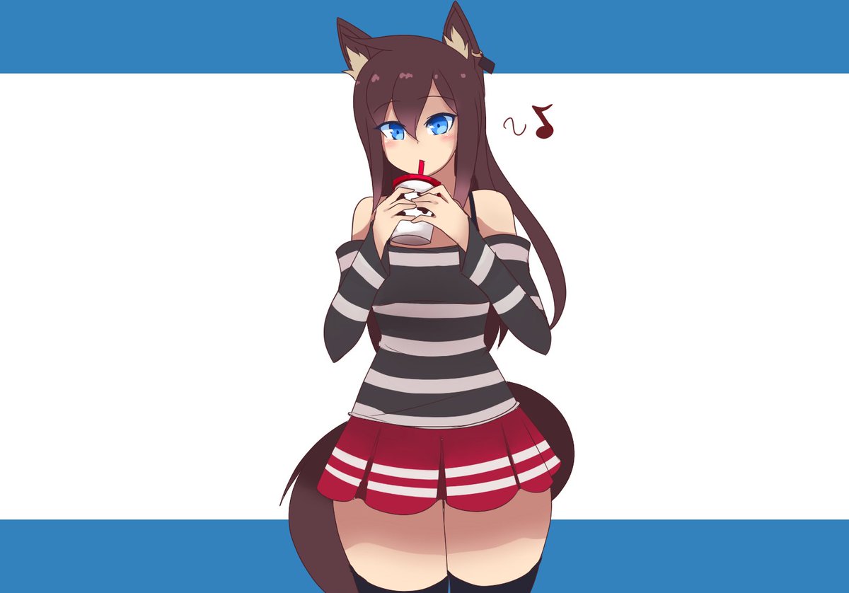 FuzzGoblin's tweet photo. I've seen other people do this with their characters so here's my DUMBASS wolfgirl Sacchi. She's basically a living, breathing disaster and doesn't think ahead about anything. She's kinda a clumsy, lazy brat that's too arrogant to tolerate but sneaky enough to get away with it. https://t.co/x7yZfvxYNy