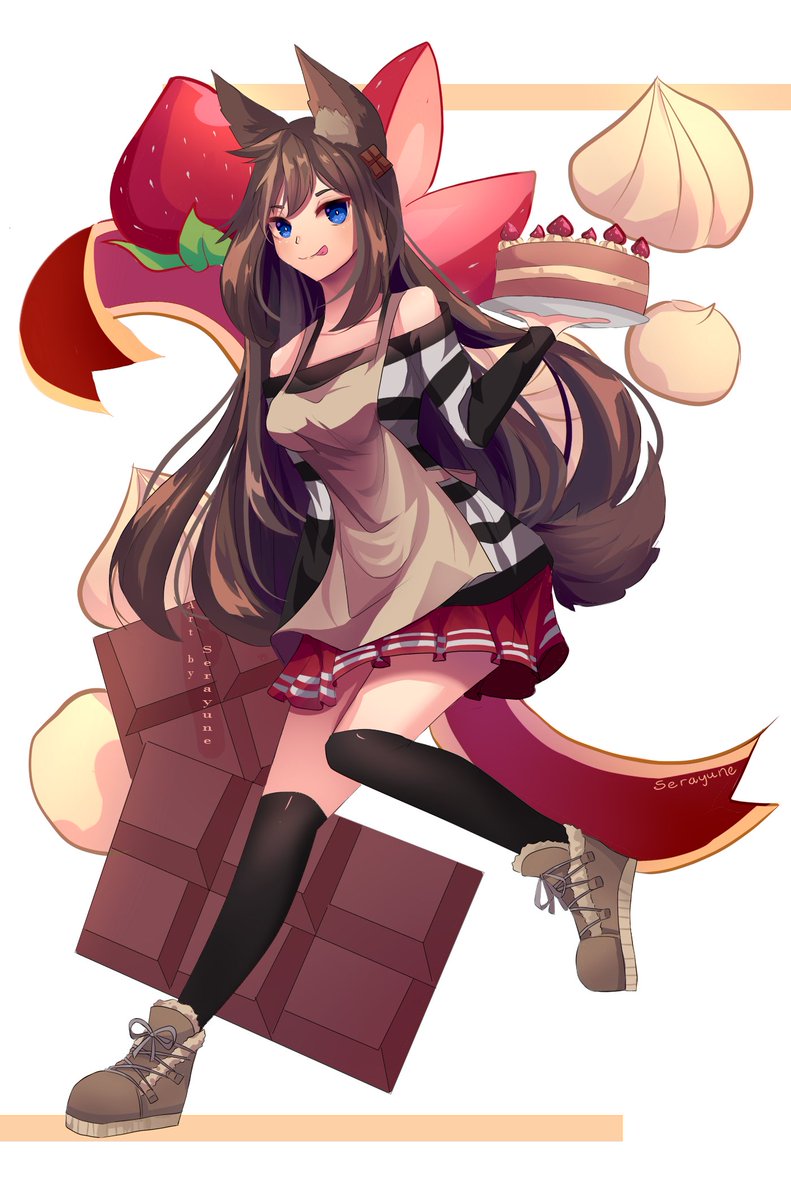 FuzzGoblin's tweet photo. I've seen other people do this with their characters so here's my DUMBASS wolfgirl Sacchi. She's basically a living, breathing disaster and doesn't think ahead about anything. She's kinda a clumsy, lazy brat that's too arrogant to tolerate but sneaky enough to get away with it. https://t.co/x7yZfvxYNy