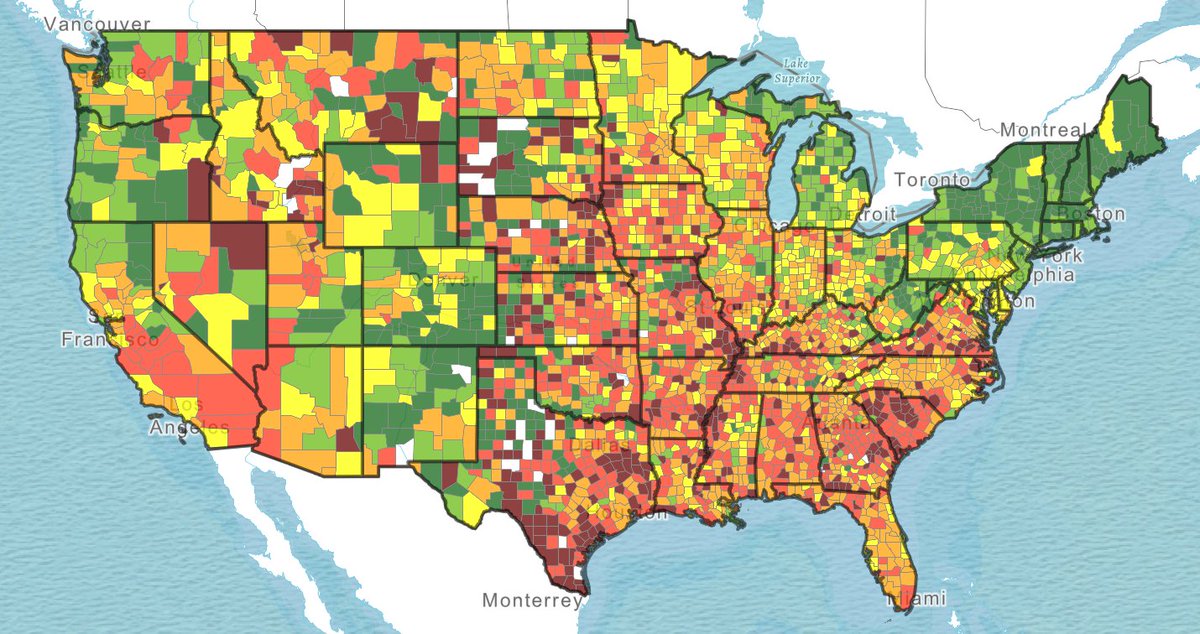 3/9 Two data sources of note. County-specific test positivity, which should be open source but at least is available here (image below, wish they had zip code lookup).  https://bit.ly/2F3wBmX  And we’re delighted to work on the Covid Symptom Data Challenge.  https://bit.ly/3201H83 